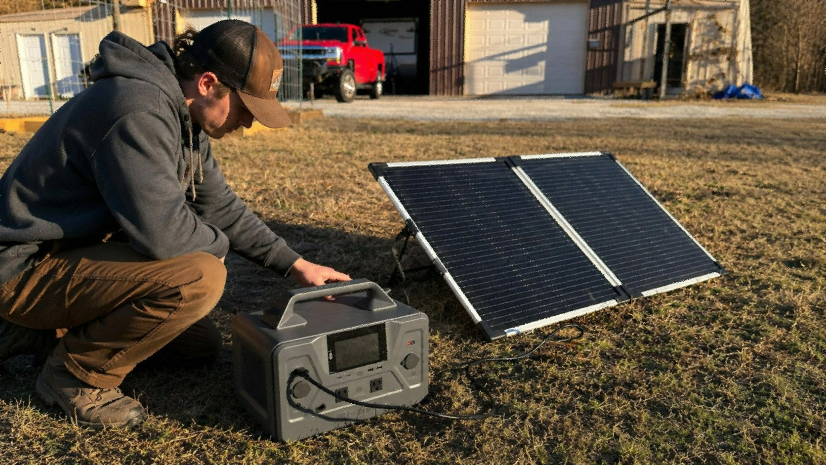 4Patriots Patriot Power Generator 1200 with solar panel