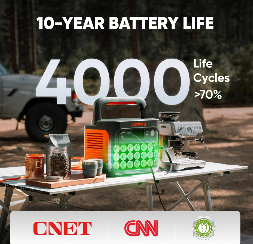 Jackery Explorer 1000 v2 small size big power in vehicle storage