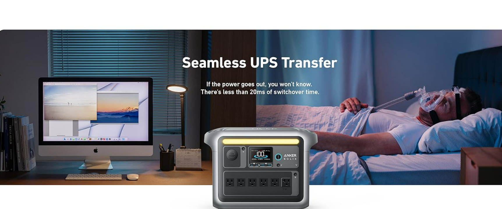 Anker SOLIX C1000 sustainable energy for power stations on the beach