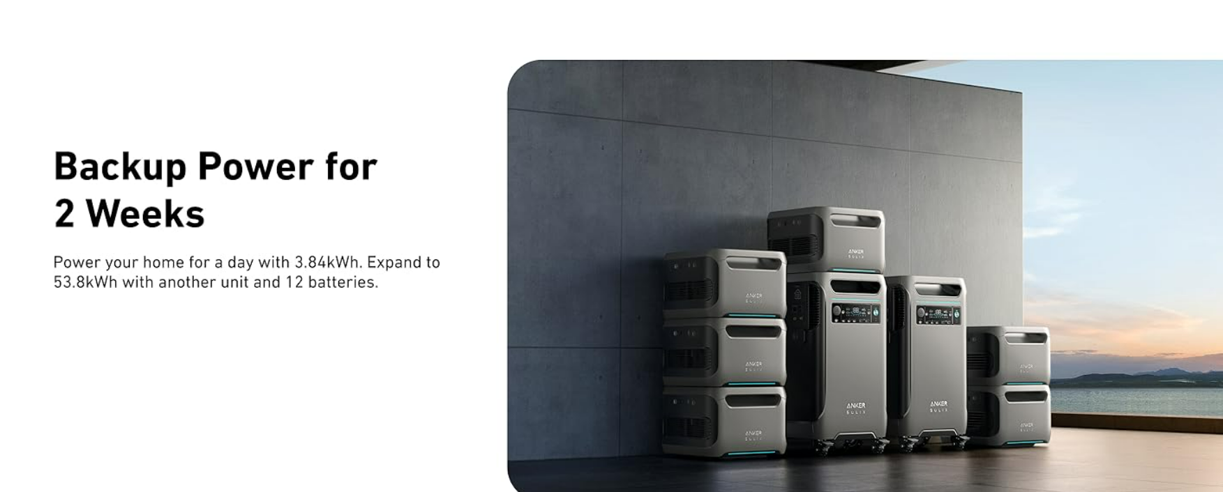 Anker SOLIX F3800 backup power expansion setup for longer outages