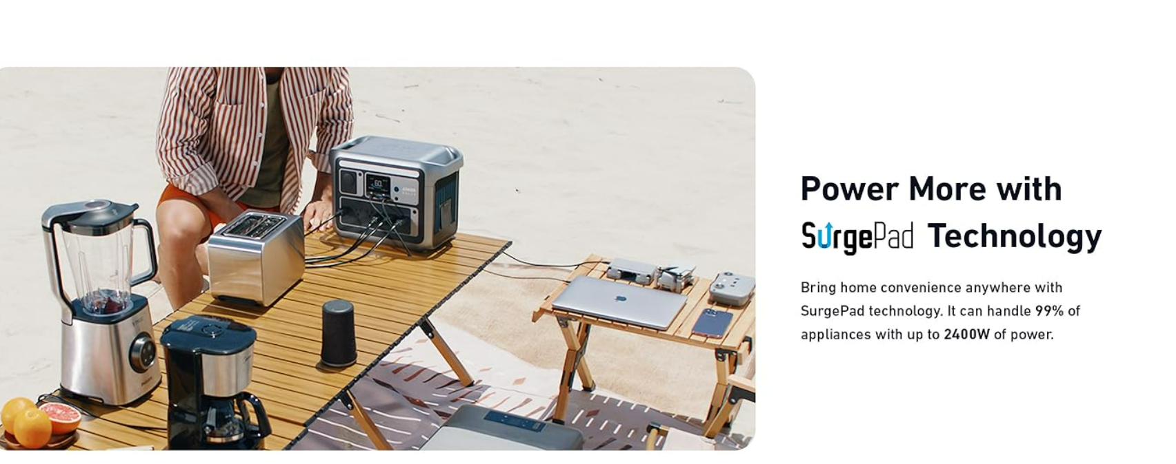 Anker SOLIX C1000 seamless UPS transfer with less than 20ms switchover